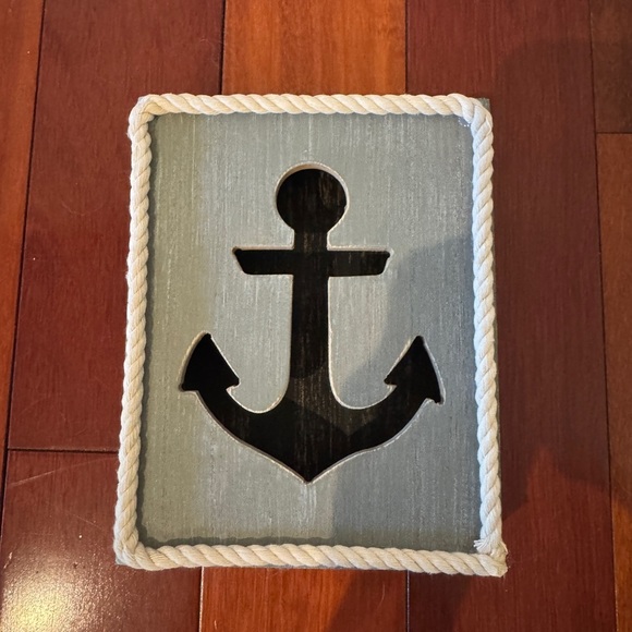 Other - Nautical Anchor Wall Decor with Rope Trim